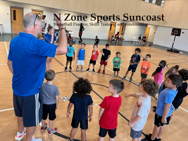 Coach Wally coaching N Zone Basketball Sarasota